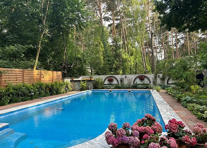 With Outdoor Pool Warsaw Magdalenka